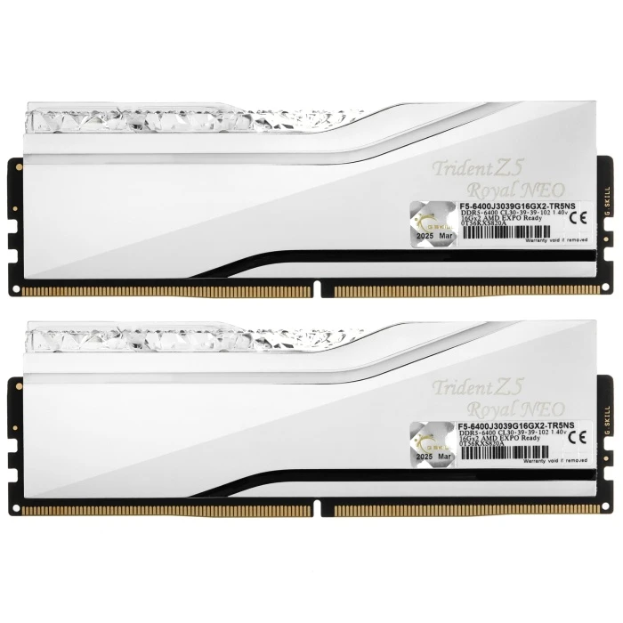 Оперативная память G.Skill Trident Z5 Royal Neo 32Gb 6400Mhz, KIT 2*16Gb, F5-6400J3039G16GX2-TR5NS