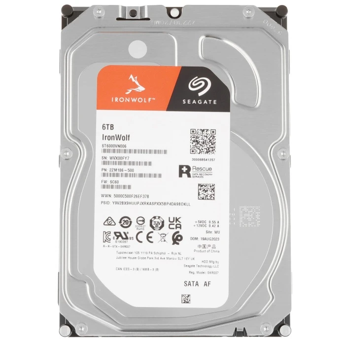HDD диск Seagate IronWolf 6Tb 3.5", ST6000VN006