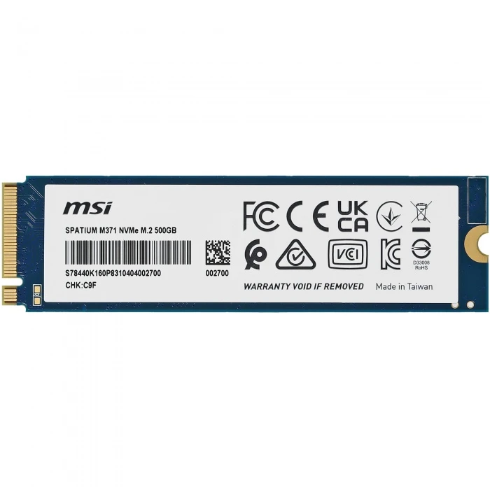 SSD накопитель MSI SPATIUM M371 500Gb M.2 NVMe, S78-440K160-P83