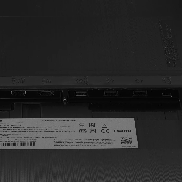 Монитор Samsung Smart M7 S43FM702UI, 43", черный