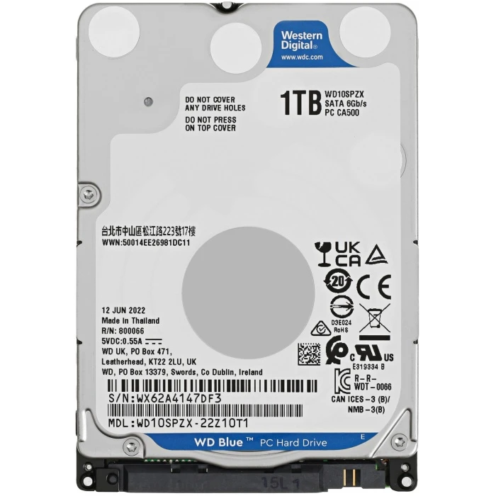 HDD диск WD Blue 1Tb 2.5", WD10SPZX
