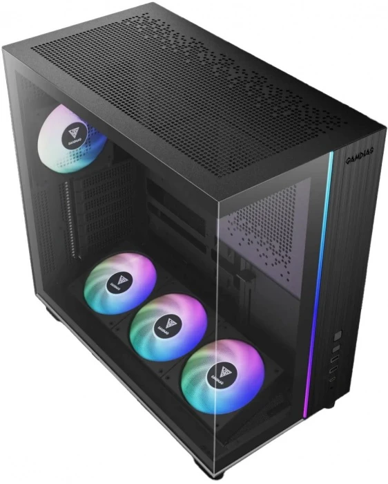 Корпус GAMDIAS ATLAS M4 черный, Mid-Tower