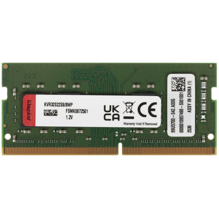 Оперативная память Kingston ValueRAM 8Gb 3200Mhz, KVR32S22S8/8WP