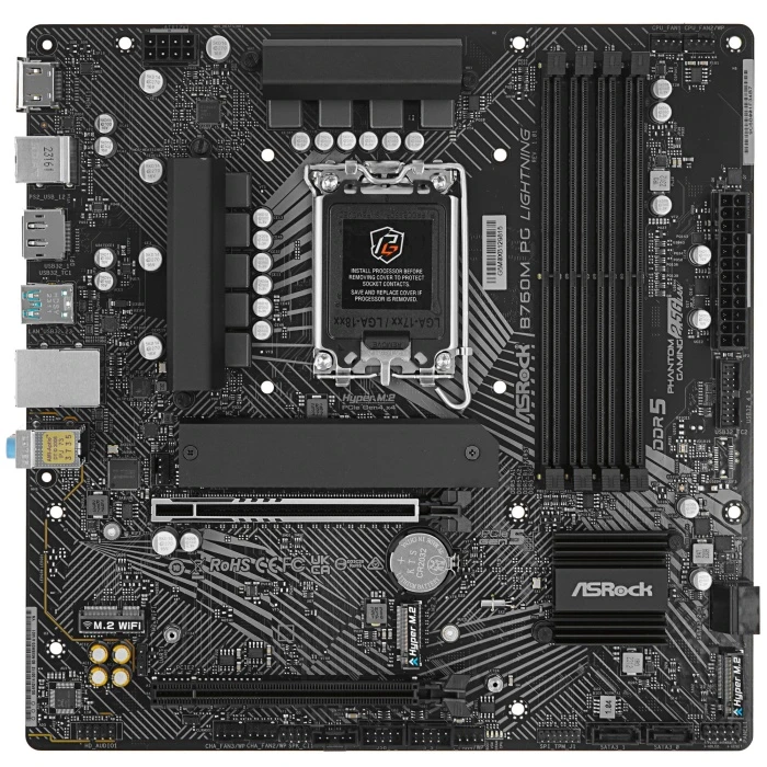 Мат. плата ASRock B760M PG Lightning, LGA 1700