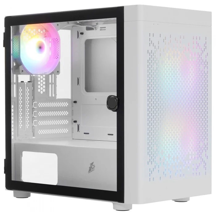 Корпус 1STPLAYER D3-B белый, Mini-Tower