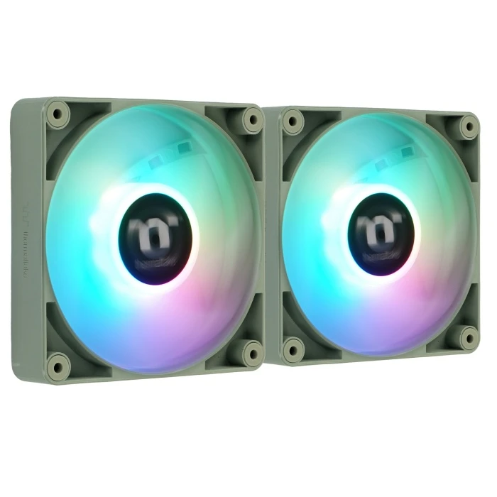 Комплект вентиляторов Thermaltake CT120 ARGB Hydrangea Blue зеленый, CL-F202-PL12MG-A