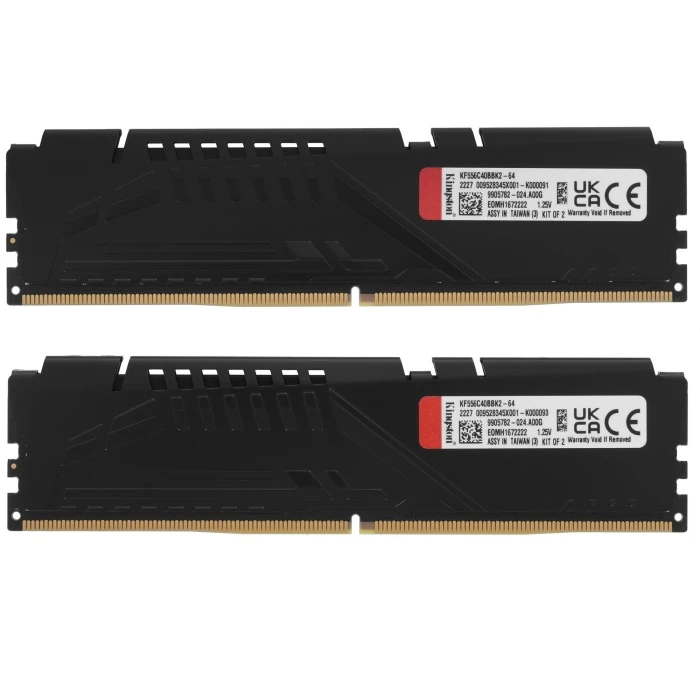 Оперативная память Kingston FURY Beast Black 64Gb 5600Mhz, KIT 2*32Gb, KF556C40BBK2-64