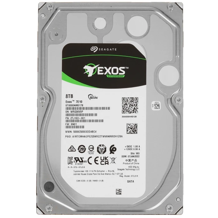 HDD диск Seagate Exos 7E10 8Tb 3.5", ST8000NM017B