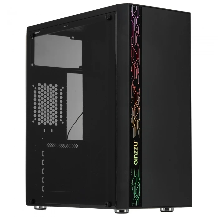 Корпус GiNZZU A370 черный, Mid-Tower