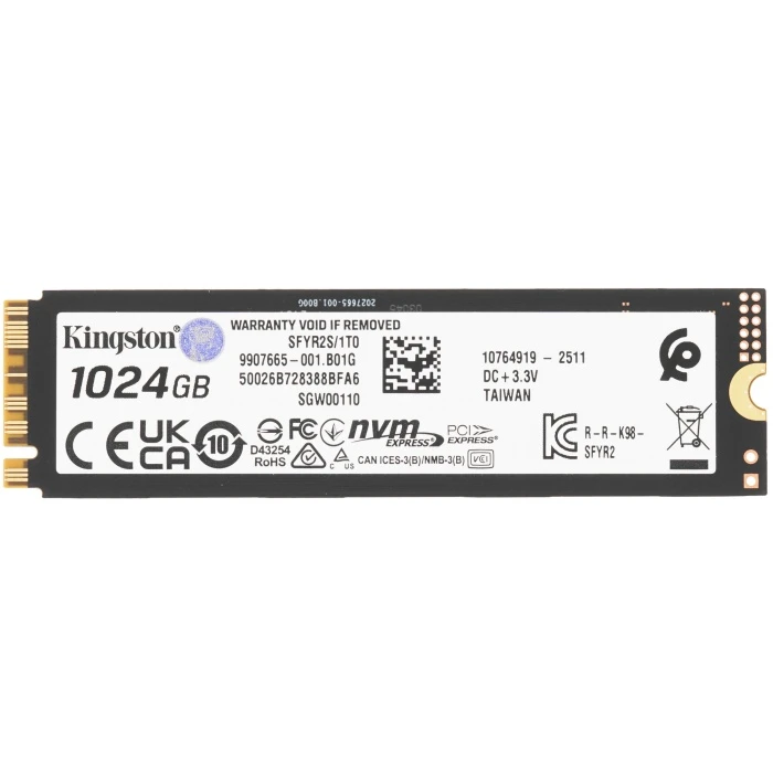 SSD накопитель Kingston FURY Renegade G5 1Tb M.2 NVMe, SFYR2S/1T0
