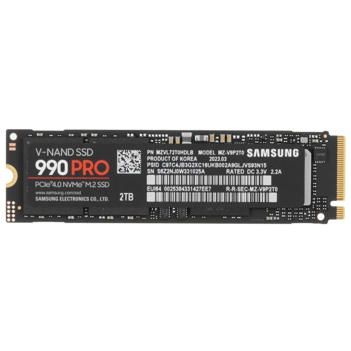 SSD накопитель Samsung 990 PRO 2Tb M.2 NVMe, MZ-V9P2T0GW