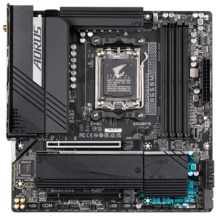 Мат. плата GIGABYTE B650M AORUS ELITE AX, AM5