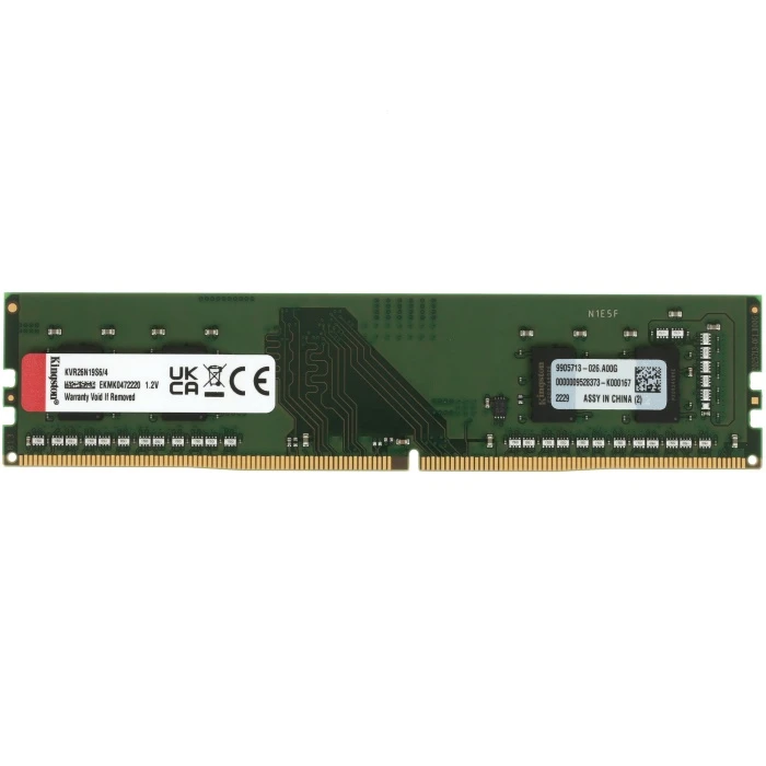 Оперативная память Kingston ValueRAM 4Gb 2666Mhz, KVR26N19S6/4