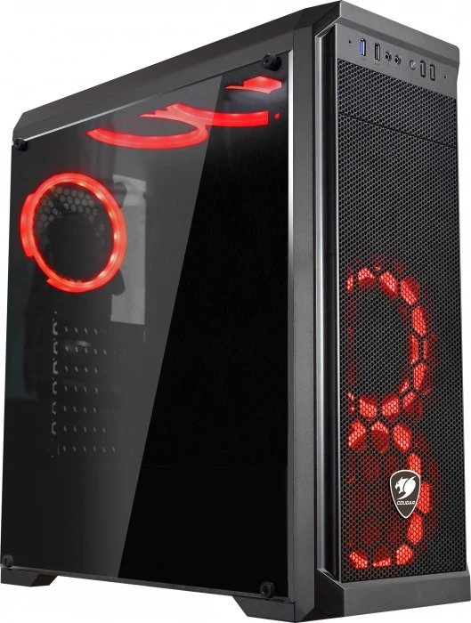 Корпус Cougar MX330-F черный, Mid-Tower