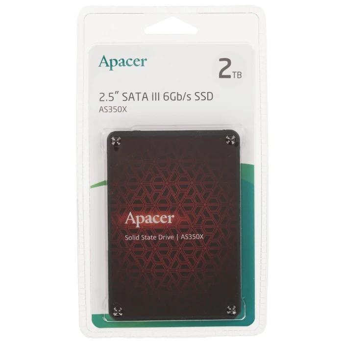 SSD накопитель Apacer AS350X 2Tb 2.5" SATA, AP2TBAS350XR-1
