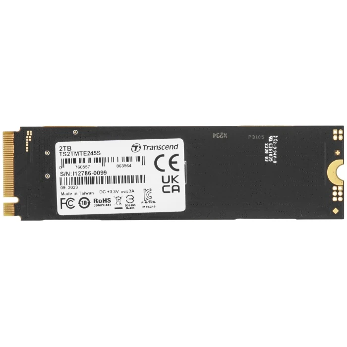 SSD накопитель Transcend MTE245S 2Tb M.2 NVMe, TS2TMTE245S