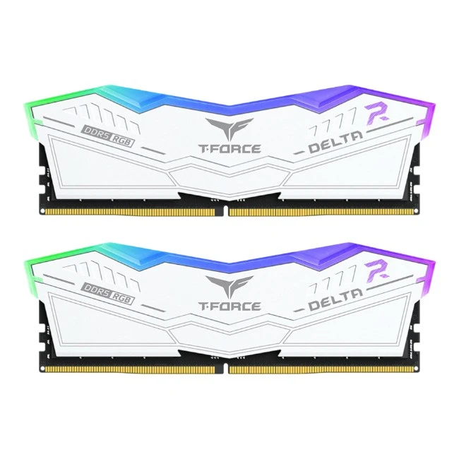 Оперативная память Team Group T-FORCE DELTA RGB 32Gb 6000MHz White, KIT 2*16Gb, FF4D532G6000HC28ADC01
