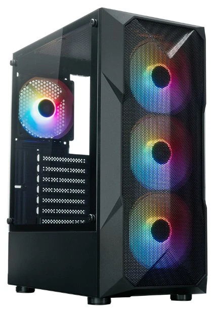 Корпус XASTRA A304 4FRGB черный, Mid-Tower