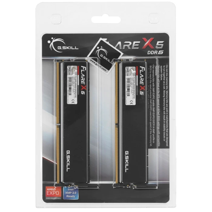Оперативная память G.Skill Flare X5 32Gb 5200Mhz, KIT 2*16Gb, F5-5200J4040A16GX2-FX5