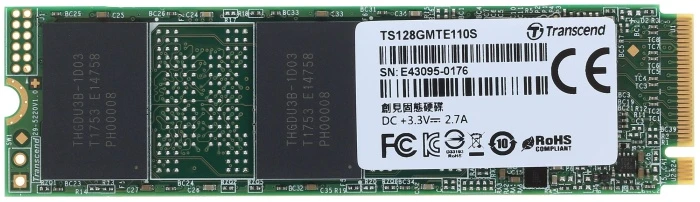 SSD накопитель Transcend MTE110S 128Gb M.2 NVMe, TS128GMTE110S