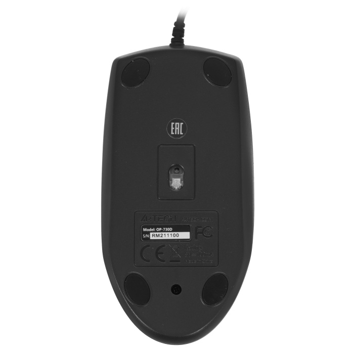 Мышь A4Tech OP-730D, черный