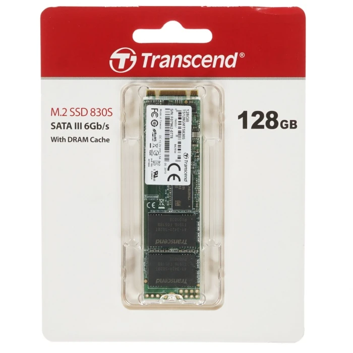 SSD накопитель Transcend MTS830S 128Gb 2.5" SATA, TS128GMTS830S