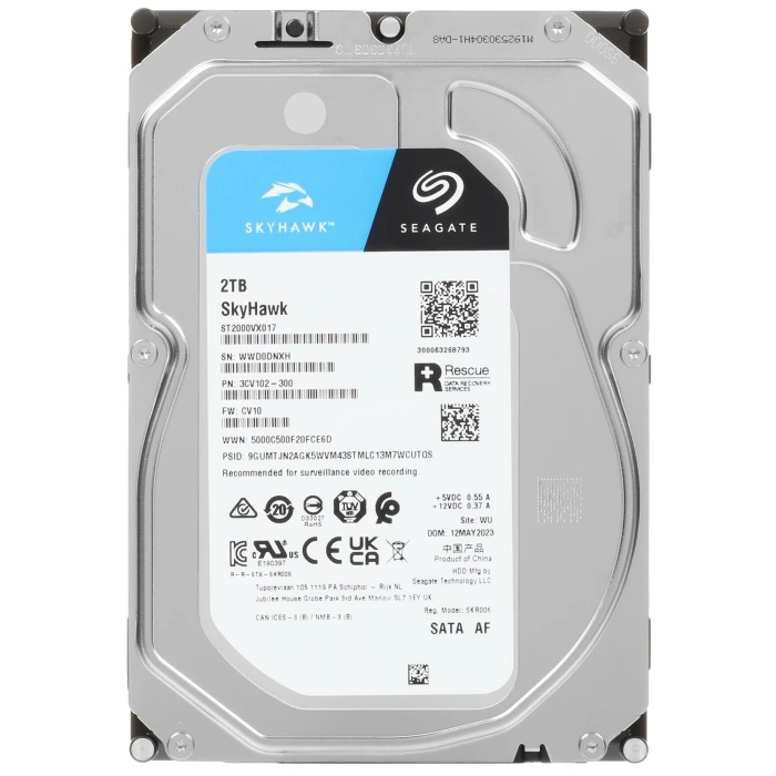 HDD диск Seagate SkyHawk 2Tb 3.5", ST2000VX017