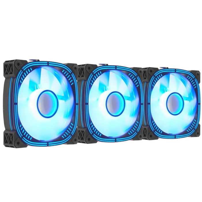 Комплект вентиляторов Lamptron PRISM+ ARGB черный, LAMP-PAF01