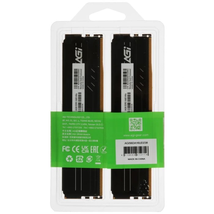Оперативная память AGI UD238 32Gb 5600Mhz, KIT 2*16Gb, AGI56DA16UD238