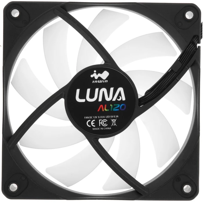 Комплект вентиляторов InWin LUNA AL120 черный, IW-FN-AL120-3PK