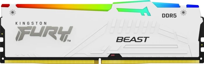 Оперативная память Kingston FURY Beast White RGB 16Gb 5200Mhz, KF552C40BWA-16