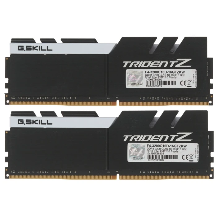 Оперативная память G.Skill Trident Z 16Gb 3200Mhz, KIT 2*8Gb, F4-3200C16D-16GTZKW