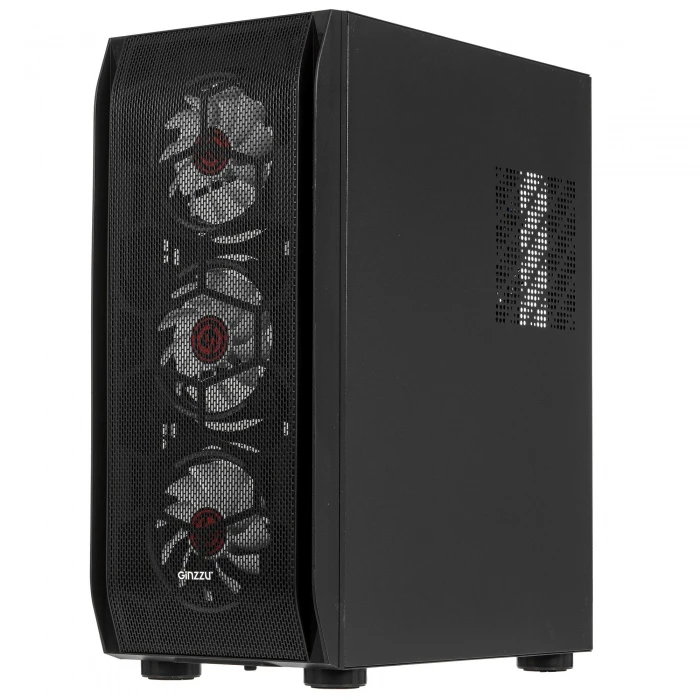 Корпус GiNZZU GL300 черный, Mid-Tower