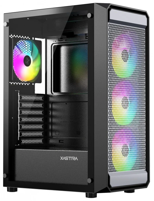 Корпус XASTRA A403 4ARGB черный, Mid-Tower
