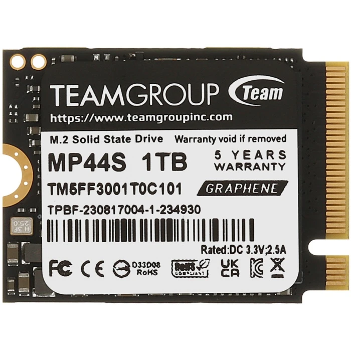SSD накопитель TEAMGROUP MP44S 1Tb M.2 NVMe, TM5FF3001T0C101