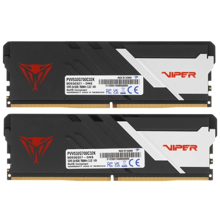 Оперативная память Patriot Viper Venom 32Gb 7000Mhz, KIT 2*16Gb, PVV532G700C32K