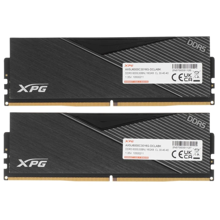 Оперативная память ADATA XPG Lancer 32Gb 6000Mhz, KIT 2*16Gb, AX5U6000C3016G-DCLABK