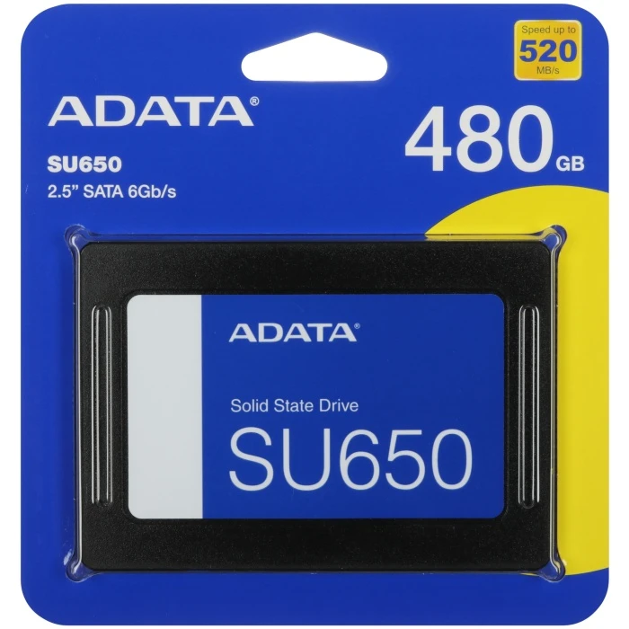 SSD накопитель ADATA SU650 480Gb 2.5" SATA, ASU650SS-480GT-R
