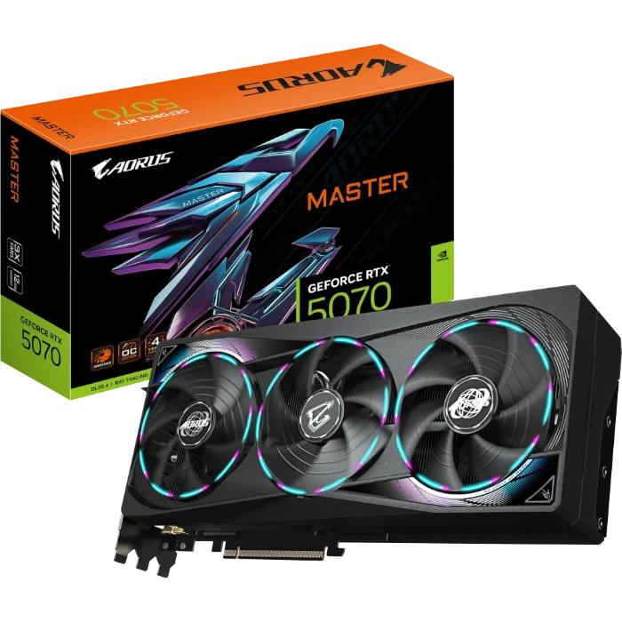 Видеокарта GIGABYTE GeForce RTX 5070 AORUS MASTER 12Gb