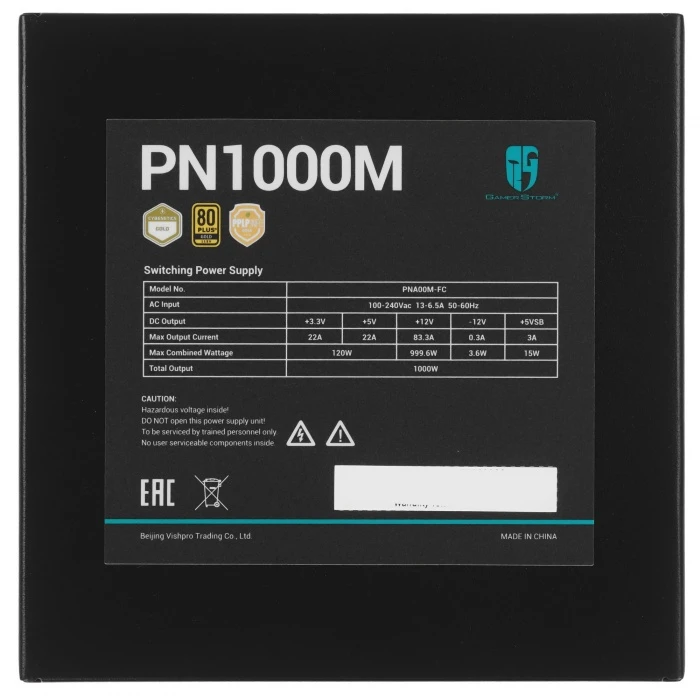 Блок питания DEEPCOOL GamerStorm PN1000M  черный