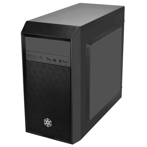 Корпус SilverStone Precision PS16 черный, Mini-Tower