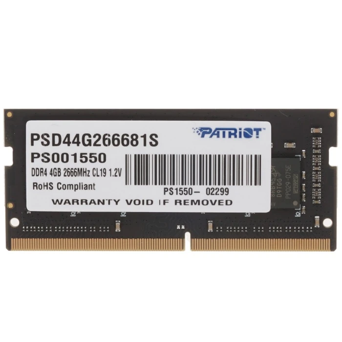 Оперативная память Patriot Signature Line 4Gb 2666Mhz, PSD44G266681S