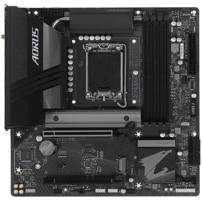 Мат. плата GIGABYTE B760M AORUS PRO AX, LGA 1700