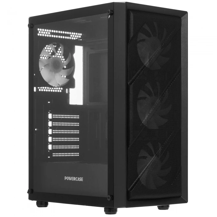 Корпус PowerCase Mistral EA21 черный, Mid-Tower