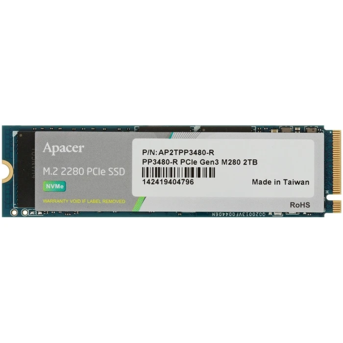 SSD накопитель Apacer PP3480 2Tb M.2 NVMe, AP2TPP3480-R