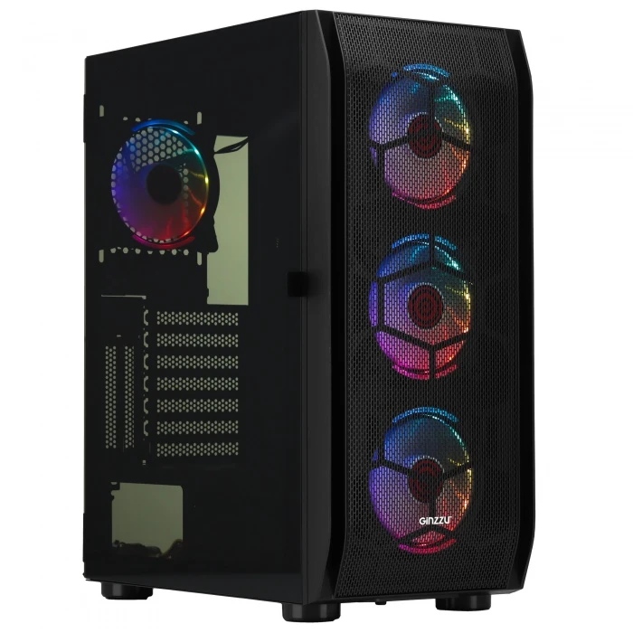 Корпус GiNZZU GL300 черный, Mid-Tower
