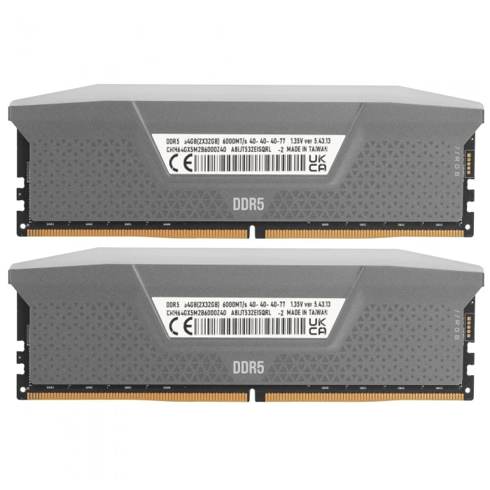 Оперативная память Corsair Vengeance RGB 64Gb 6000Mhz, KIT 2*32Gb, CMH64GX5M2B6000Z40