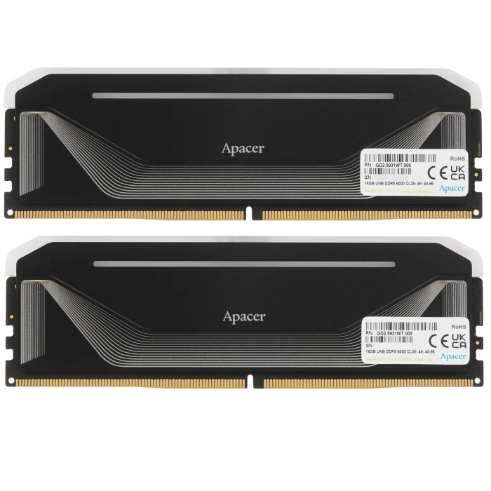 Оперативная память Apacer NOX RGB 32Gb 6000Mhz, KIT 2*16Gb, AH5U32G60C622NBAA-2