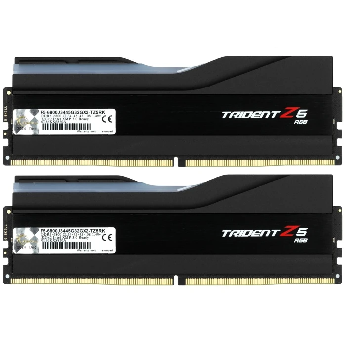 Оперативная память G.Skill Trident Z5 RGB 64Gb 6800Mhz, KIT 2*32Gb, F5-6800J3445G32GX2-TZ5RK