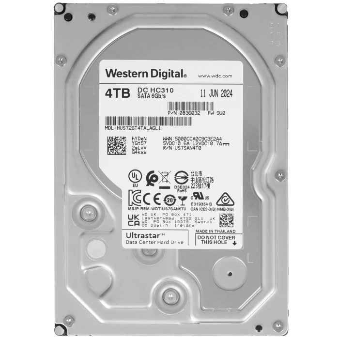 HDD диск WD Ultrastar DC HC310 HUS726T4TALA6L1 4Tb 3.5", 0B36032